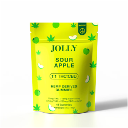 Jolly Sour Apple - 225mg THC/225mg CBD