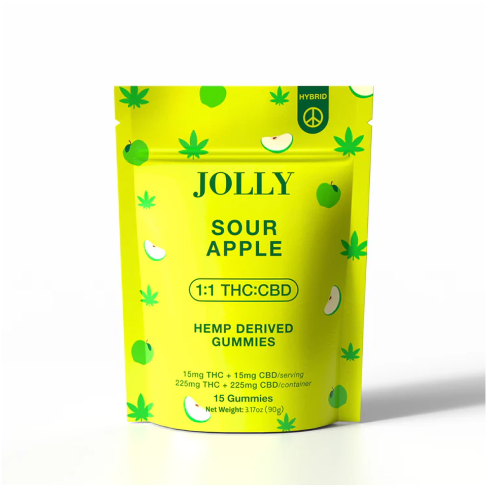 Jolly Sour Apple - 225mg THC/225mg CBD