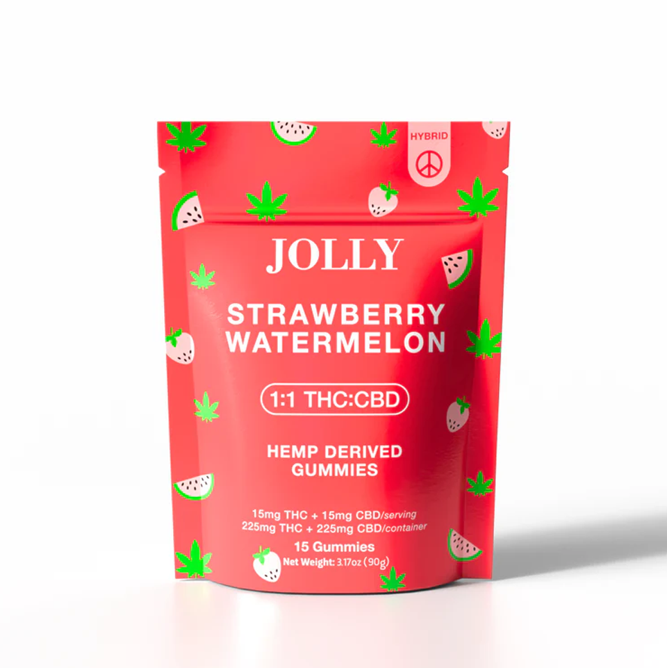 Jolly Strawberry Watermelon - 225mg THC/225mg CBD